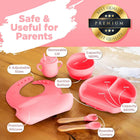 🥄 7-Piece Silicone Baby Cutlery Set – Safe Feeding Kit for Toddlers 👶 BPA-Free