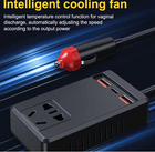 C12 Intelligent Car Power Inverter ⚡ | 150W AC Converter with USB-A & USB-C Ports 🚗🔋
