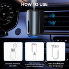 🚗 Smart Car Air Freshener – Natural French Perfume | 45 Days Long-Lasting Aroma 🌸✨