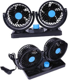 Portable Car Fan 🚗❄️ | 360° Rotatable Electric Cooling Fan with Adhesive Base & Low Noise