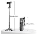 Mini Grip Quadripod with Bluetooth Remote – Portable Tripod Stand for Phone & Vlogging 📸